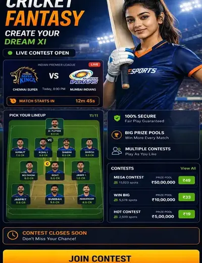 Plataforma01bet (app 01 bet) fantasy cricket & matchday visual 3